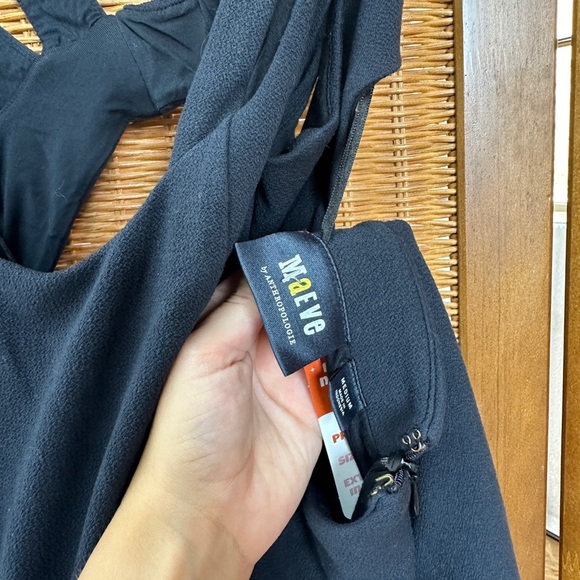 Maeve Anthropologie strappy maxi gala dress w/ slimming side cut outs in jersey - Picture 3 of 8